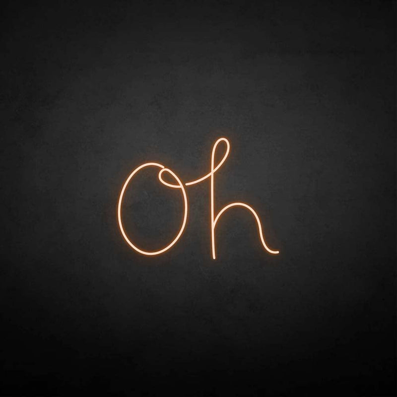 'Oh' neon sign - VINTAGE SIGN