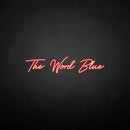 'The world blue' neon sign - VINTAGE SIGN