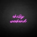 'Chilly weekend' neon sign - VINTAGE SIGN