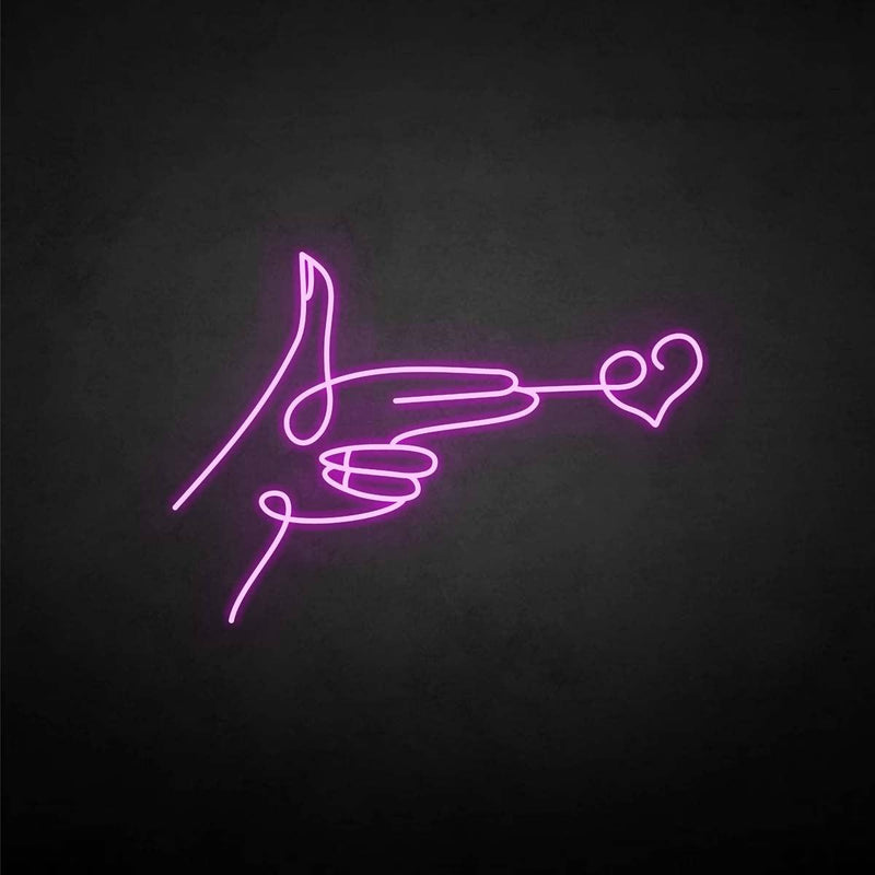 'send heart' neon sign - VINTAGE SIGN