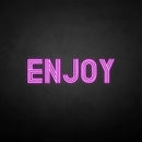 'Enjoy' neon sign - VINTAGE SIGN