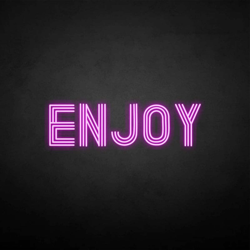 Enseigne au néon 'Enjoy'
