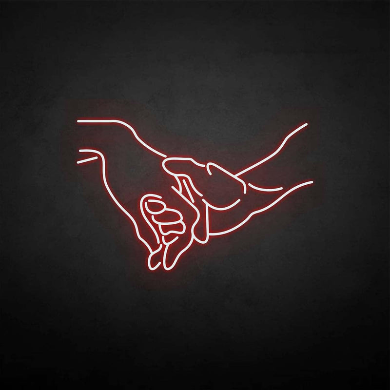 'Hand in hand' neon sign - VINTAGE SIGN