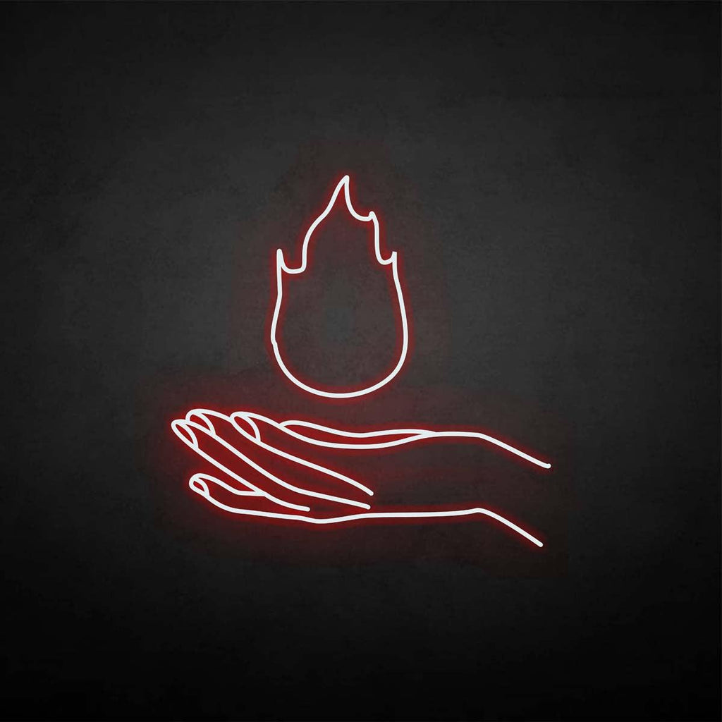 Fire Boone. Sign 'fire' neon sign