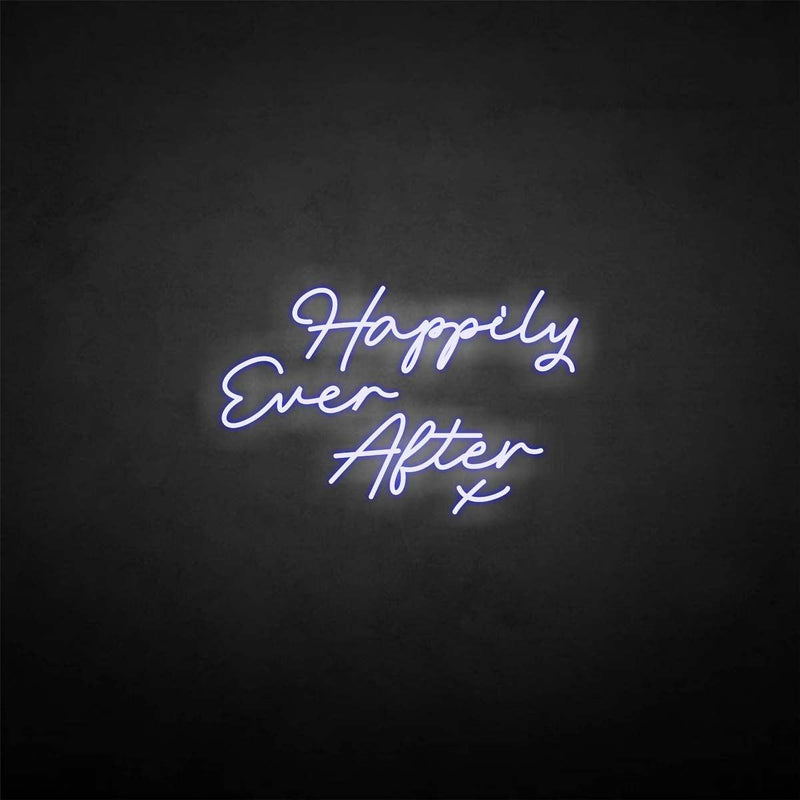 'Happy ever after X' neon sign - VINTAGE SIGN