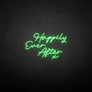 'Happy ever after X' neon sign - VINTAGE SIGN