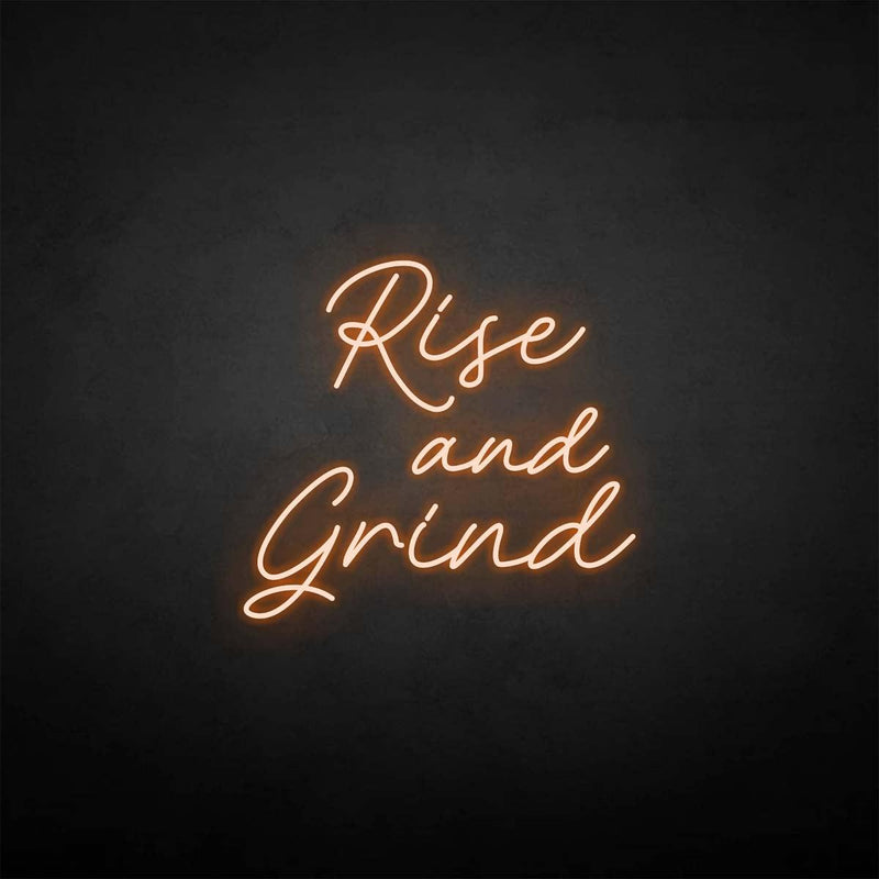 'Rise and Grind' neon sign - VINTAGE SIGN
