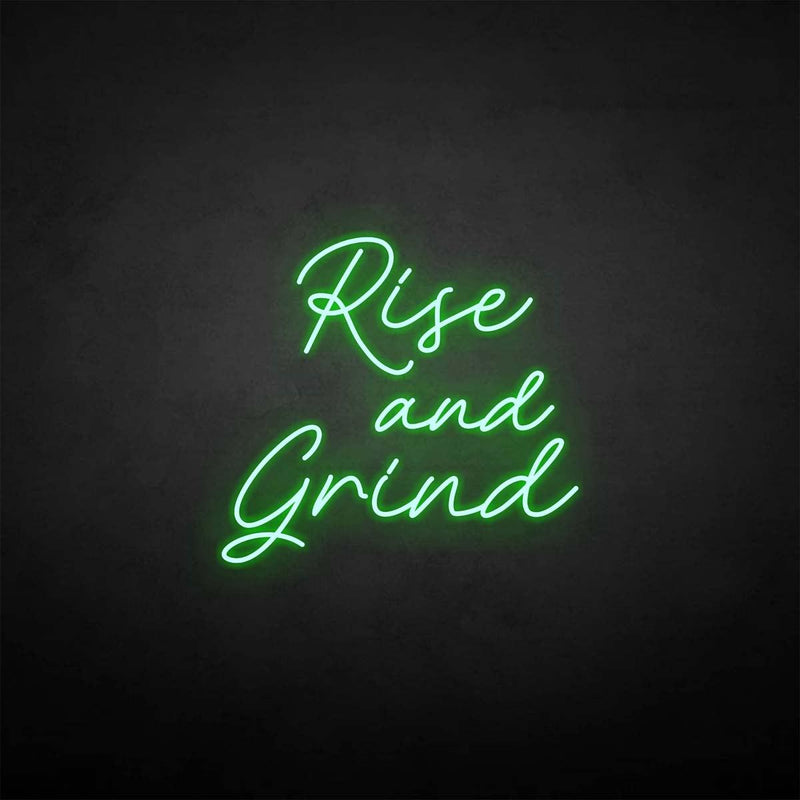 'Rise and Grind' neon sign - VINTAGE SIGN