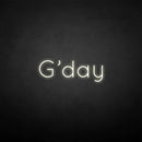 'G'day' neon sign - VINTAGE SIGN