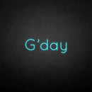 'G'day' neon sign - VINTAGE SIGN