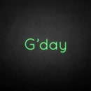 'G'day' neon sign - VINTAGE SIGN