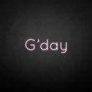 'G'day' neon sign - VINTAGE SIGN