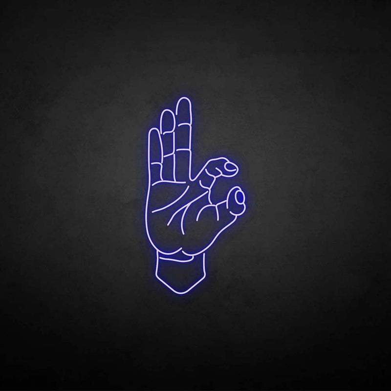 ’OK gesture' neon sign - VINTAGE SIGN