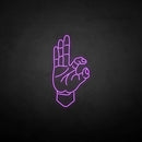 ’OK gesture' neon sign - VINTAGE SIGN