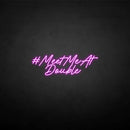 'MEET ME AT DOUBLE' neon sign - VINTAGE SIGN