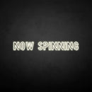 'NOW SPINNING' neon sign - VINTAGE SIGN