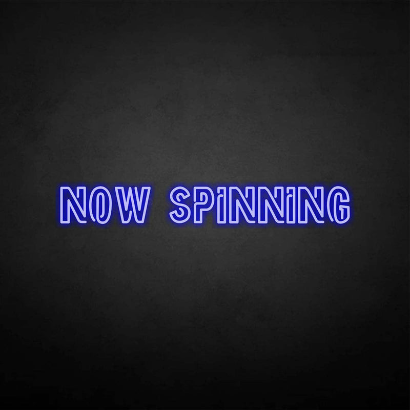 'NOW SPINNING' neon sign - VINTAGE SIGN