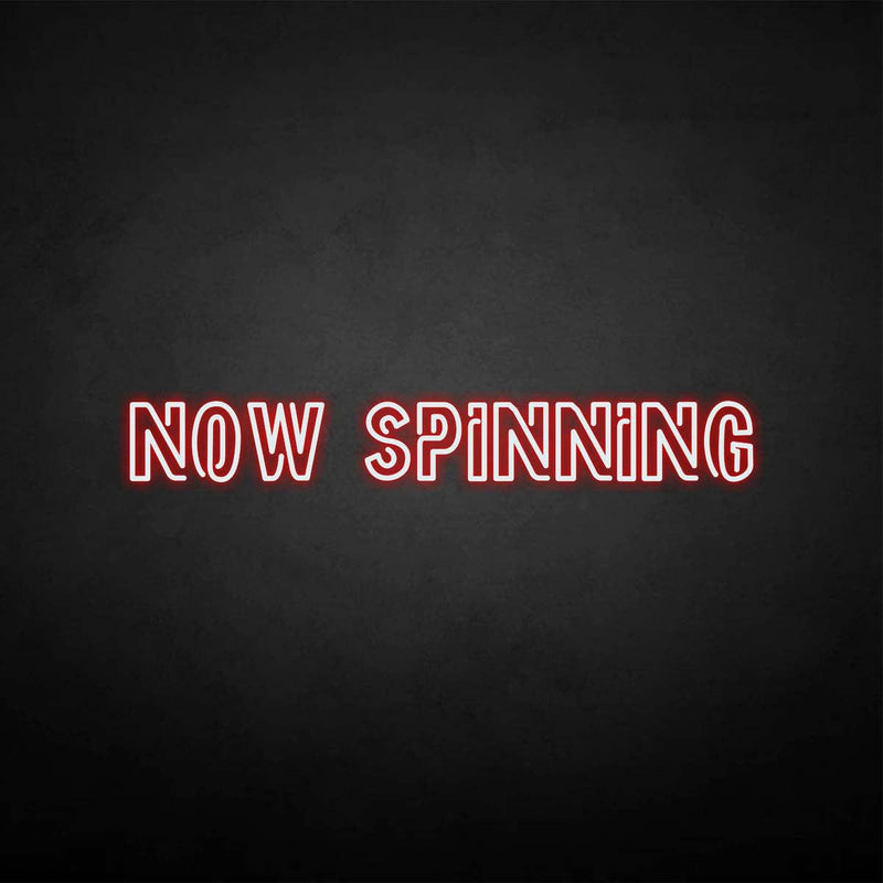 'NOW SPINNING' neonreclame