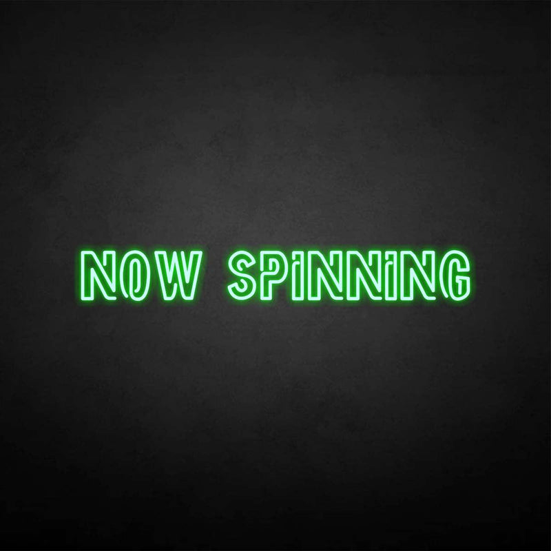 'NOW SPINNING' neon sign - VINTAGE SIGN