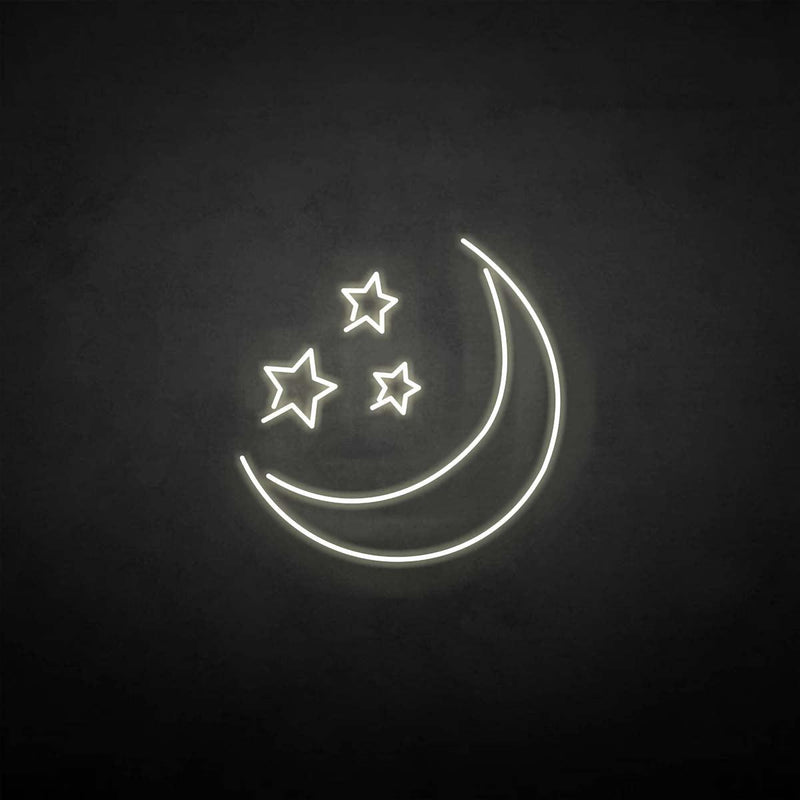 'Moon Star ' neon sign