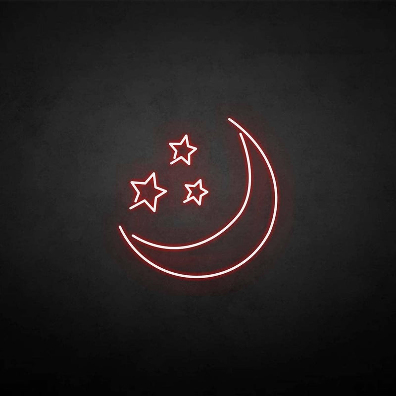 'Moon Star ' neon sign