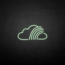 'Cloud with rainbow' neon sign - VINTAGE SIGN