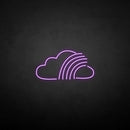 'Cloud with rainbow' neon sign - VINTAGE SIGN