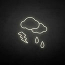 'Rain and lightning' neon sign - VINTAGE SIGN