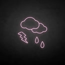 'Rain and lightning' neon sign - VINTAGE SIGN