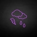 'Rain and lightning' neon sign - VINTAGE SIGN