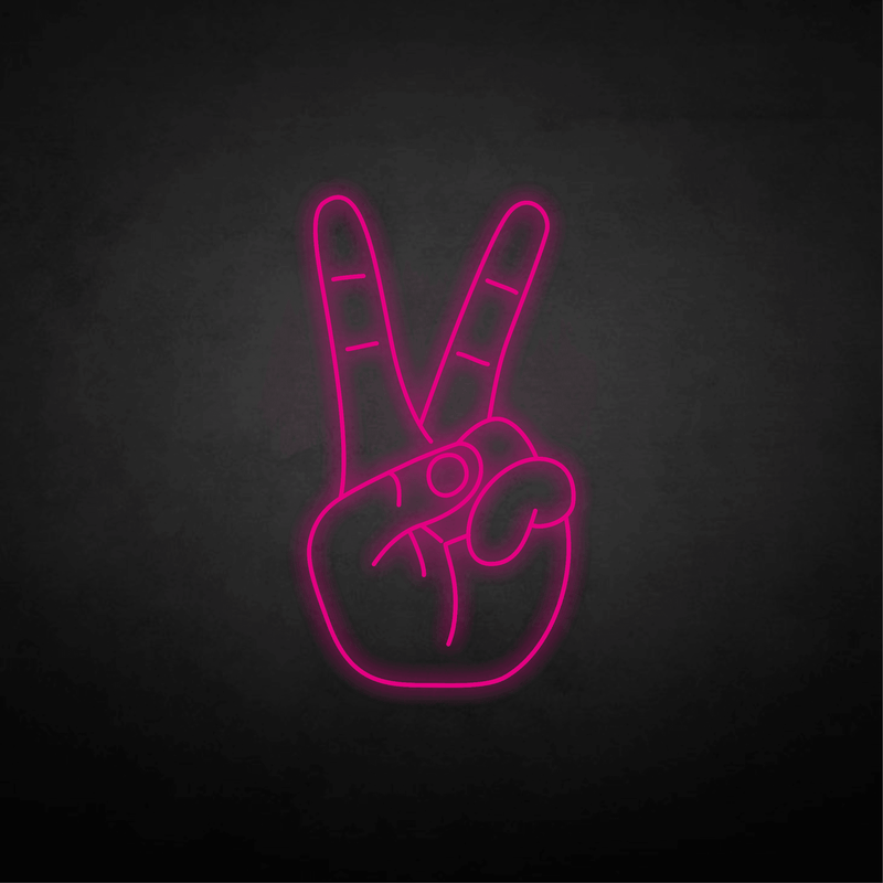 Peace Hand Symbol neon sign - VINTAGE SIGN