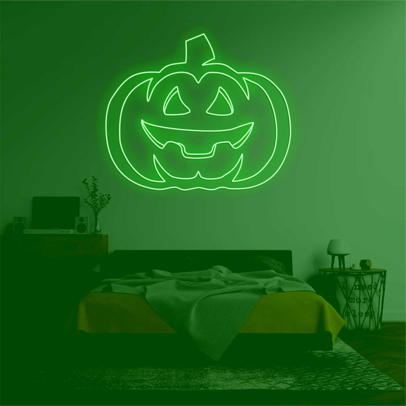 'Pumpkin head2' neon sign - VINTAGE SIGN