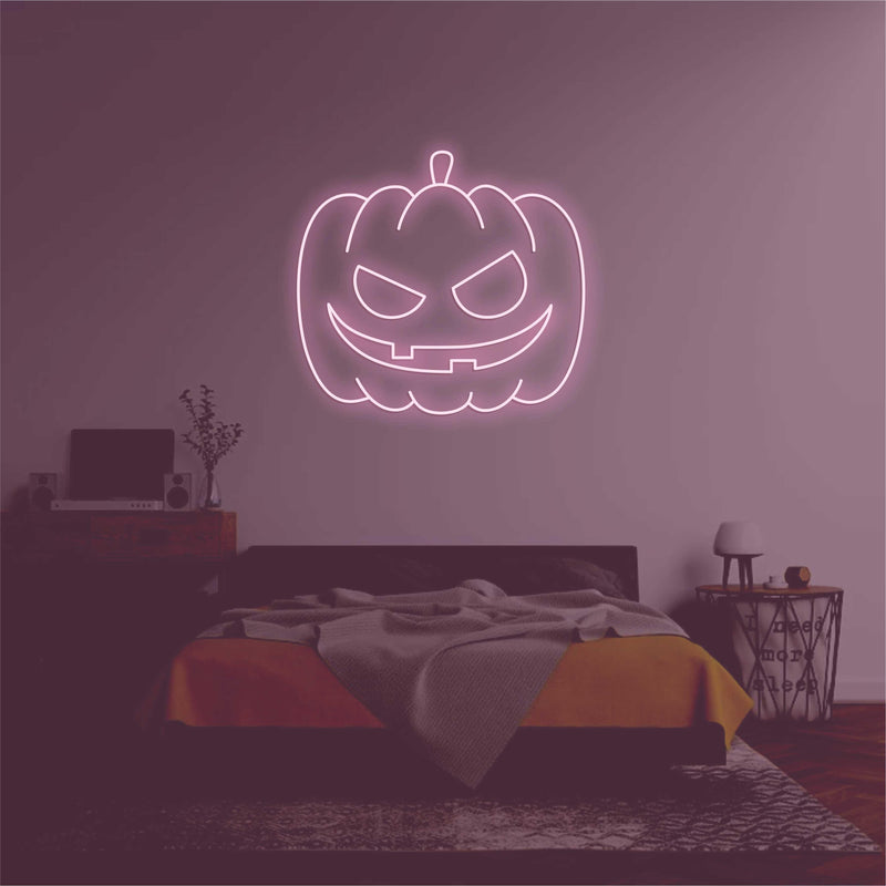 Pumpkin Head' neon sign - VINTAGE SIGN