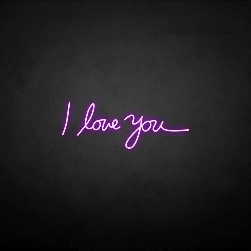 Enseigne au néon "Je t'aime"