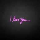 'I love you' neon sign - VINTAGE SIGN