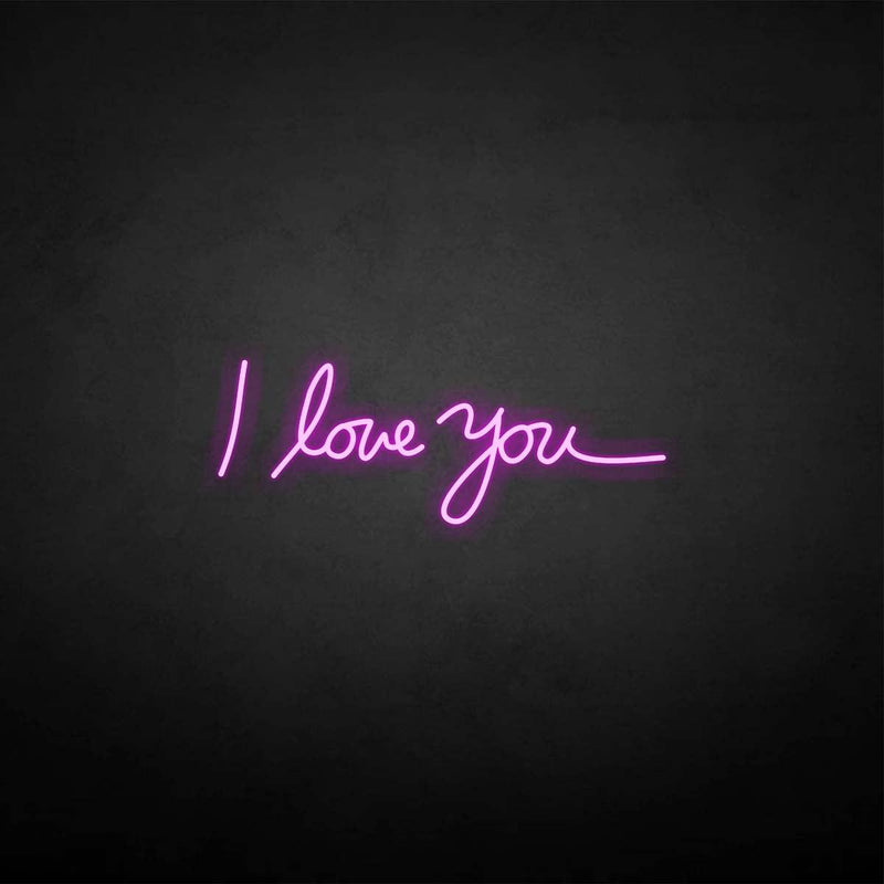 Enseigne au néon "Je t'aime"