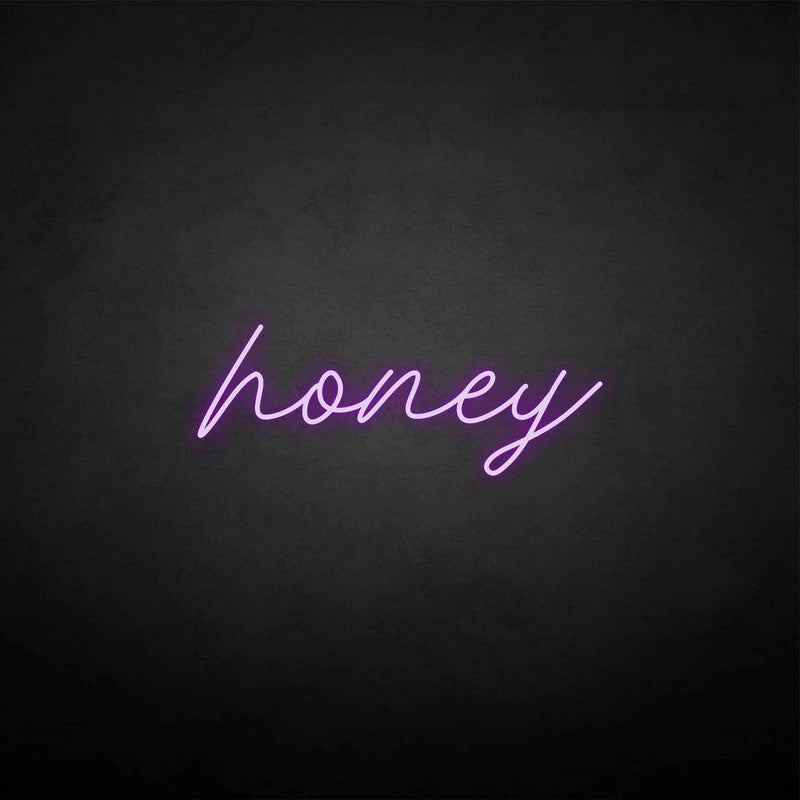 'honey' neon sign