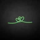 'heart by heart' neon sign - VINTAGE SIGN