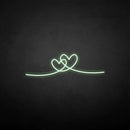 'heart by heart' neon sign - VINTAGE SIGN