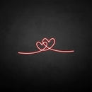 'heart by heart' neon sign - VINTAGE SIGN