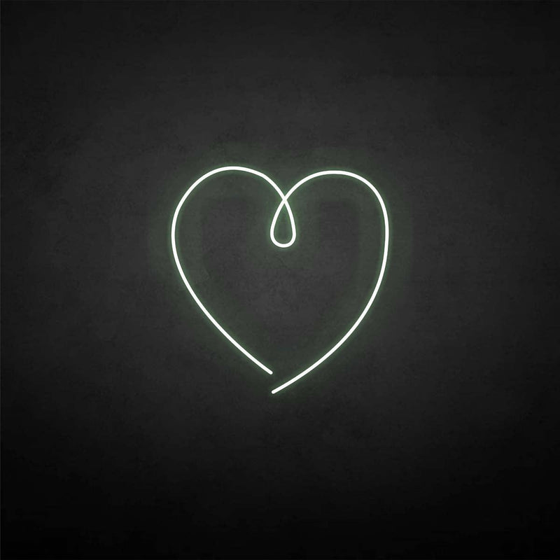 Leuchtreklame "Das Herz der Liebe".