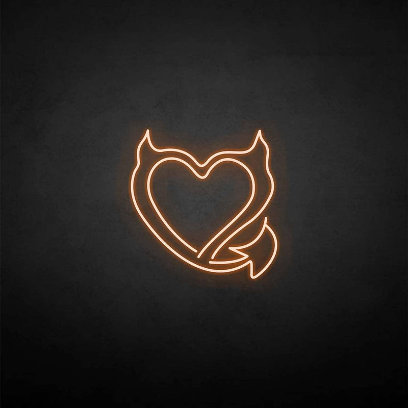 'Devil heart' neon sign - VINTAGE SIGN