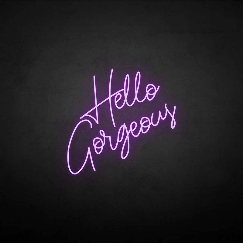 'Hello gorgeous' neon sign - VINTAGE SIGN