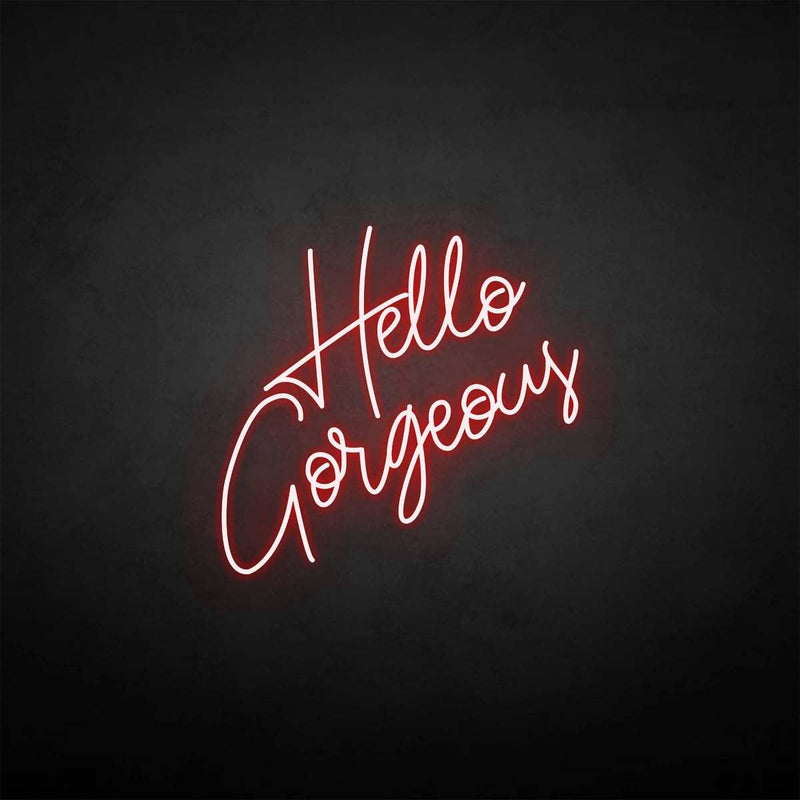 'Hello gorgeous' neon sign - VINTAGE SIGN