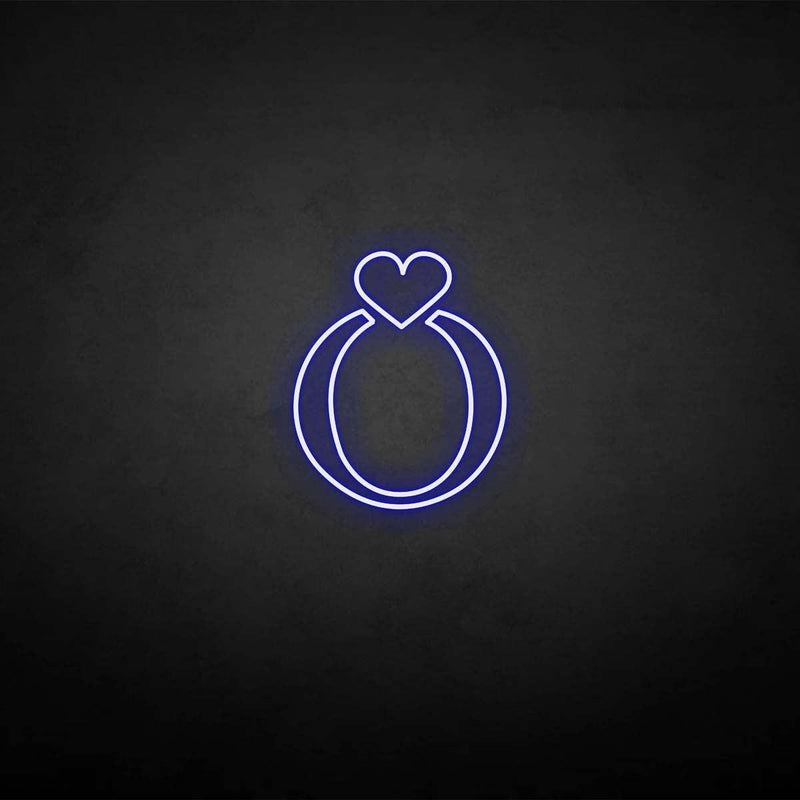 'ring' neon sign