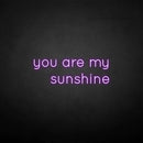 'you are my sunshine' neon sign - VINTAGE SIGN