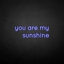 'you are my sunshine' neon sign - VINTAGE SIGN