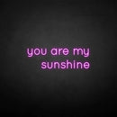 'you are my sunshine' neon sign - VINTAGE SIGN