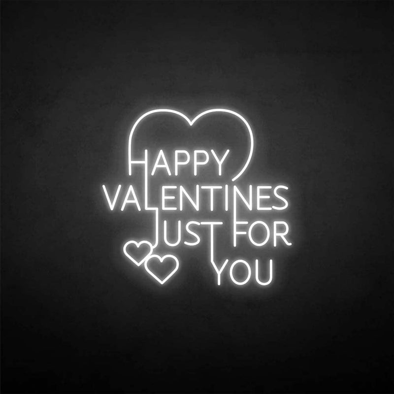 'Happy valentines for you' neon sign - VINTAGE SIGN