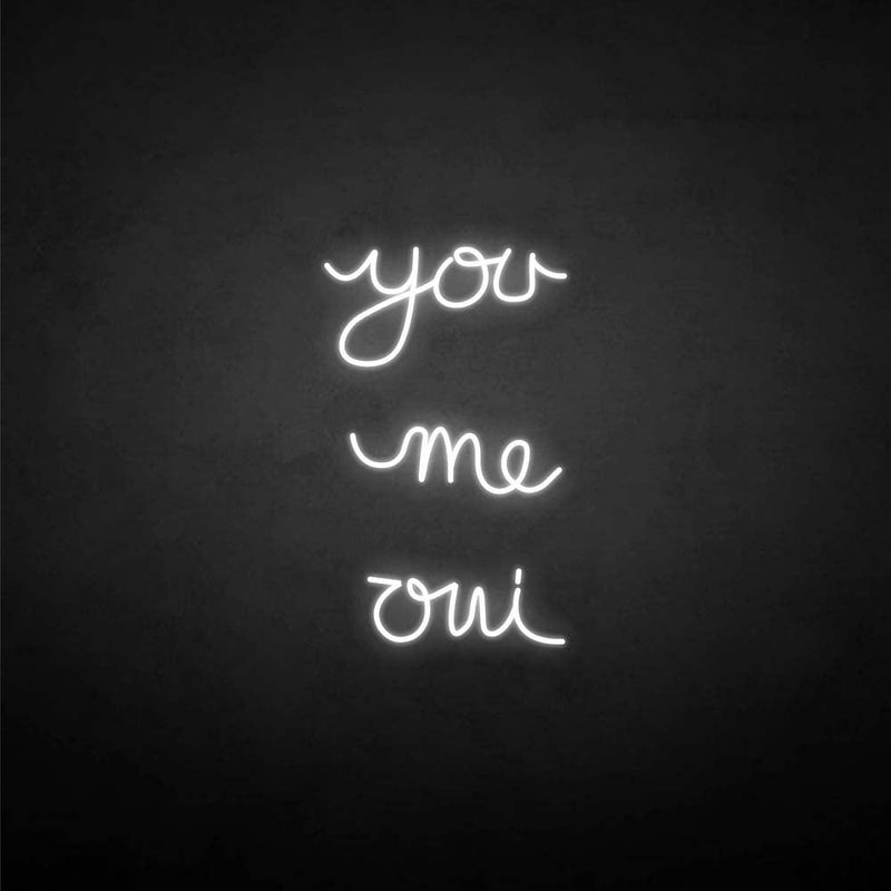 'you me oui' neon sign - VINTAGE SIGN